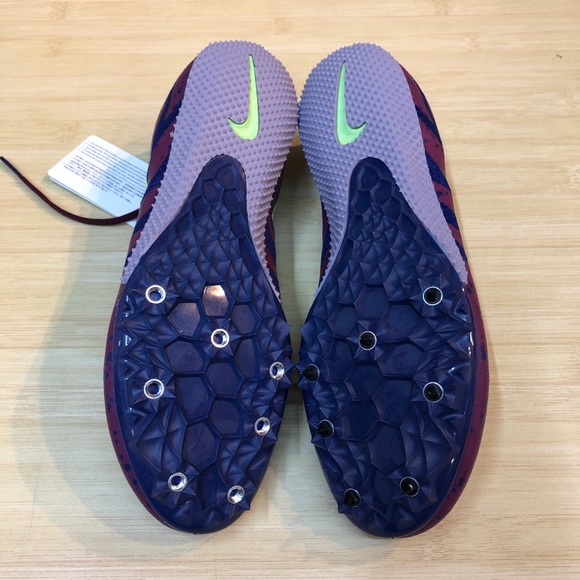 Nike Zoom Rival S 9 Bordeaux/Lime Purple Wmns 8 - Picture 6 of 6